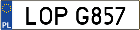 Trailer License Plate
